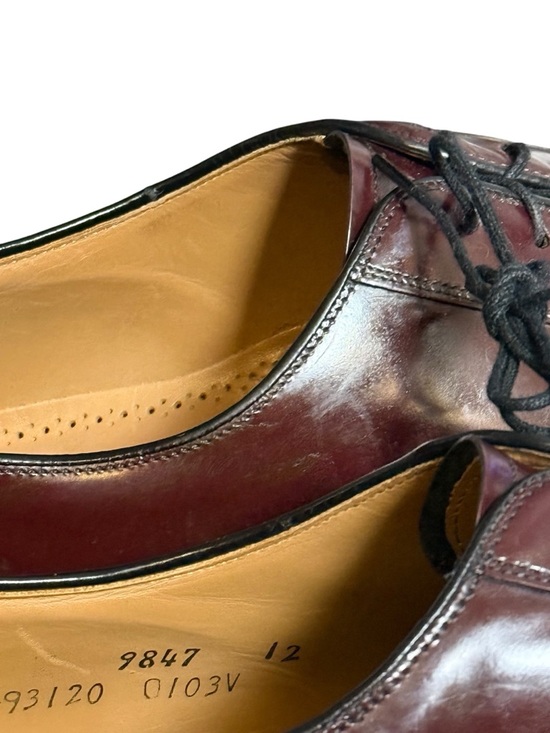 johnston murphy burgundy dress shoes Mens Johnston & Murphy Cap Toe Burgundy Leather Dress Shoes Size 11 E GUC